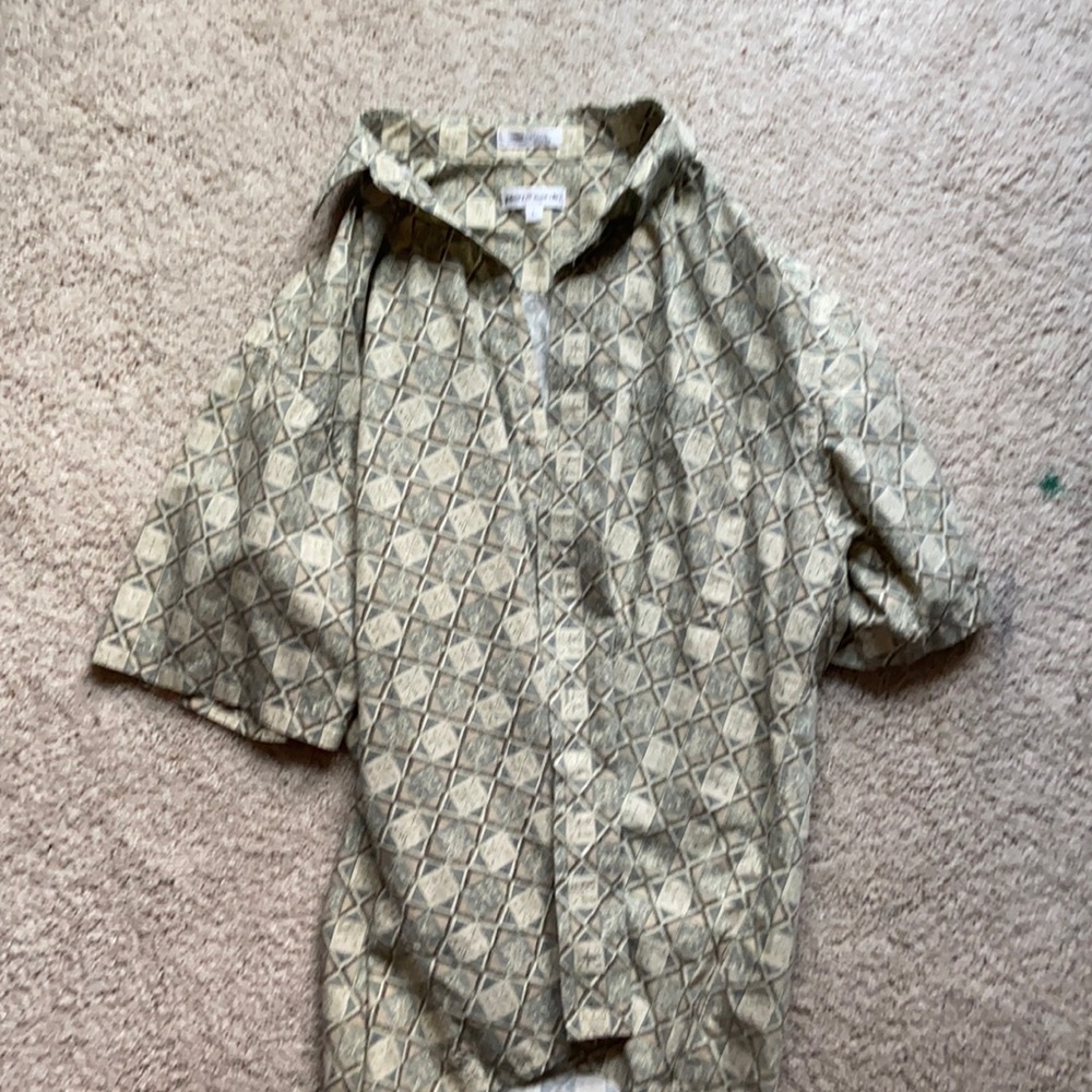 Large Green Pierre Cardin Button down